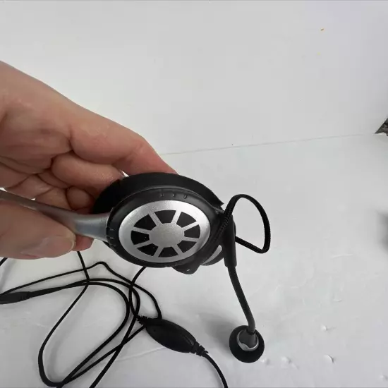 3.5mm Jack Wired Headset Stereo Headphone with Mic for Computer PC Business Use