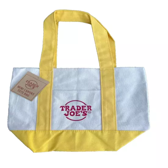 Set of 4 Trader Joe’s Mini Canvas Tote Bags