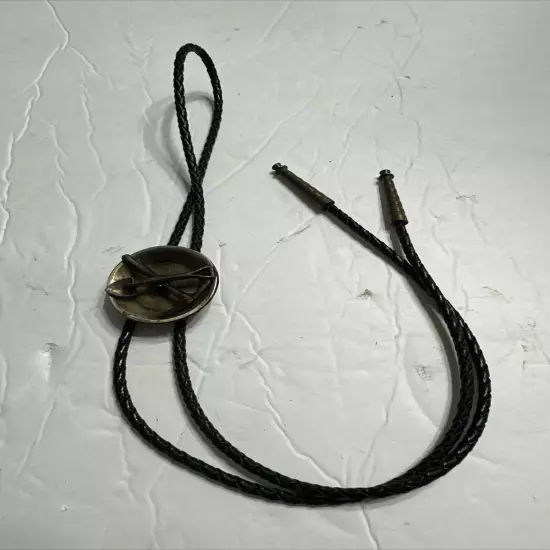 Cool Men's Cross Bolo Tie Necktie Miner Showel Pick Antique Retro