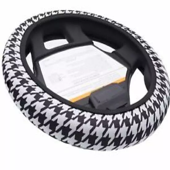 CartSkinz Houndstooth Golf Cart Steering Wheel Cover