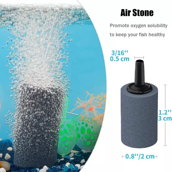 Aquarium Air Pump Accessories - Contains Airline Tubing Control Valve Air Stones