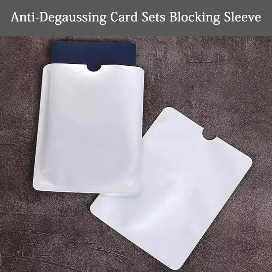 RFID Blocking Sleeve Holder Credit Card Secure Protector Aluminum Foil Pack of 1