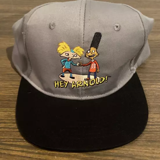 Hey Arnold & Gerald Flat Billed Hat Baseball Cap Adjustable Adult Nickelodeon