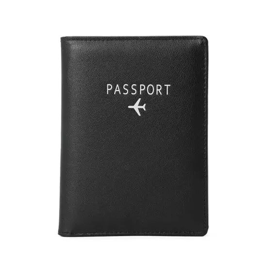 RFID Blocking Slim Leather Travel Passport Wallet ID Card Case Cover Holder US