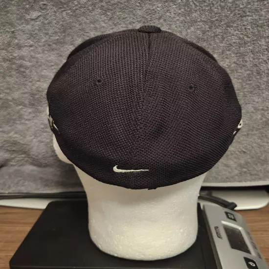 Nike Golf ONE SQ Lg/XL Sized Black Mesh Flex Fit Hat Cap With Swoosh Logo