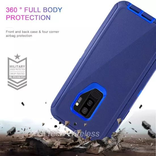 For Samsung Galaxy S9 S9 Plus Shockproof Heavy Duty Rugged Case Cover Belt Clip