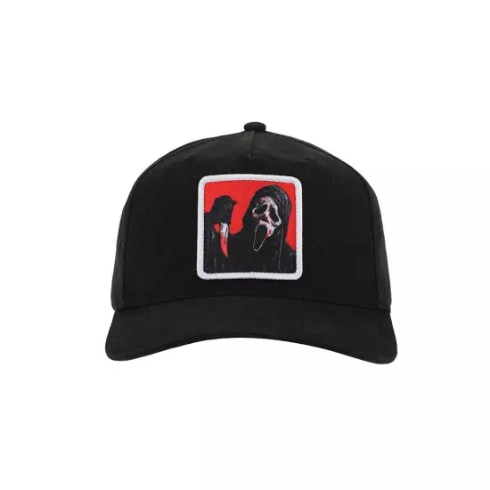 Scream Ghostface Sublimated Patch Pre-Curved Snapback, One Size