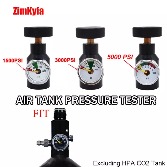 Regulator Output Pressure Air Tank Pressure Tester - 1500/3000/5000psi