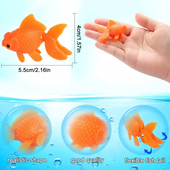 Title: 12-Pack Floating Goldfish Decorations for Aquarium, Tank, & Terrarium