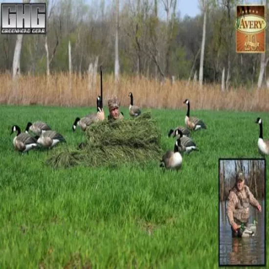 *10 LB. Avery Greenhead Gear Killer Weed Goose Blind Kit Winter Wheat Killerweed