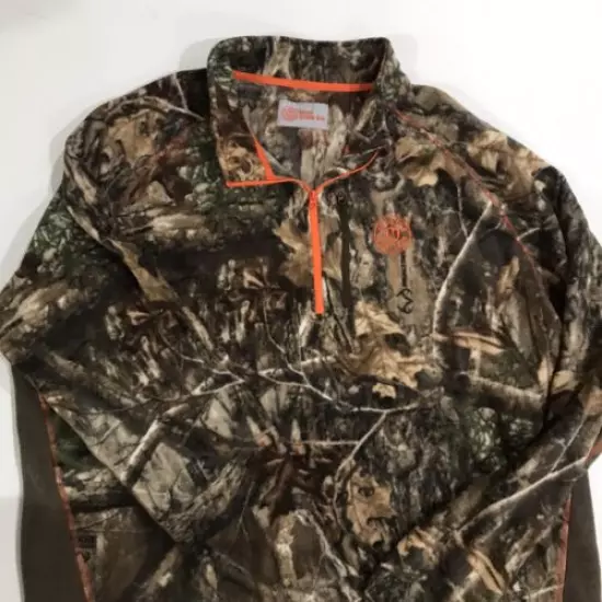 Master sportsman Man hunting flees Half Zipper Sz 2X Como NWOT