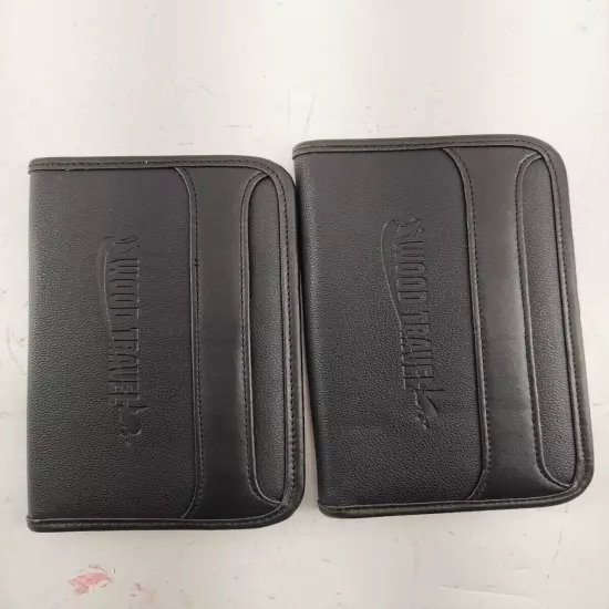 Lot of 2 Wood Travel Wallet