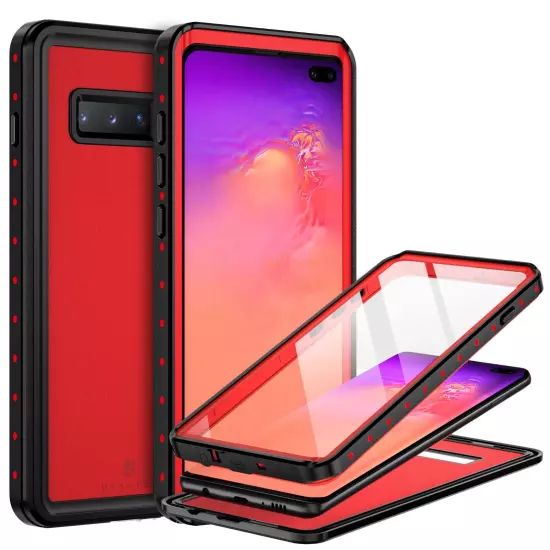 For Samsung Galaxy S10 Plus Waterproof Case Shockproof Built in Screen Protector