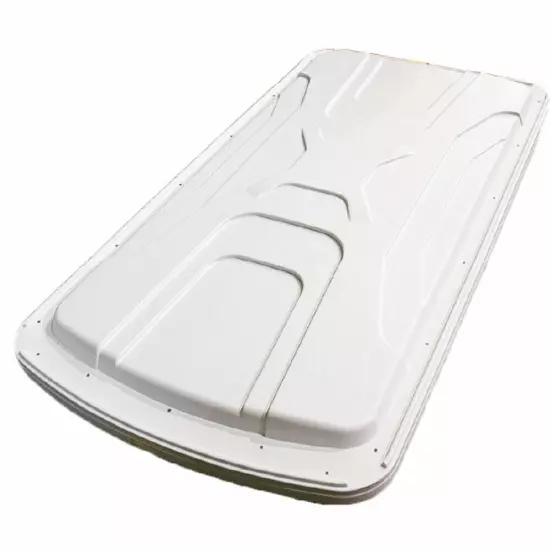 84 Inch Versa Triple Track ABS Low-Profile Extended Golf Cart Top (White)