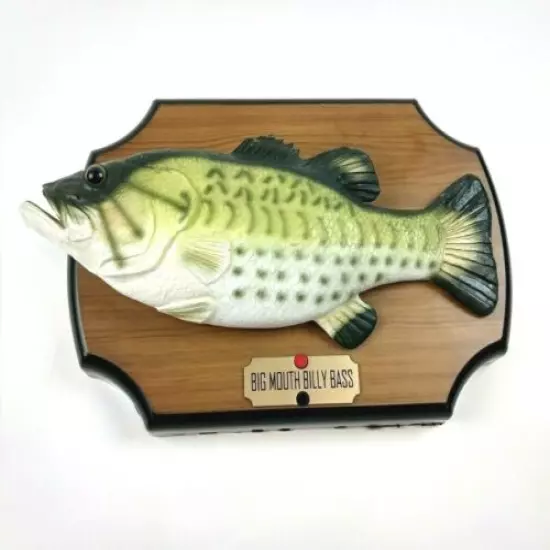 1999 Big Mouth Billy Bass Singing Fish Take Me to the River Don't Worry Be Happy