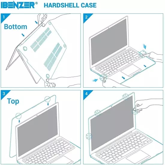 IBENZER Hard Shell Case for 2020 2019 MacBook Pro 16-inch A2141 + Keyboard Cover