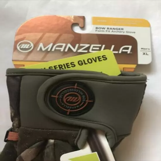 MANZELLA MENS H007M BOW RANGER FLEECE ARCHERY HUNTING GLOVE REAL TREE CAMO XL