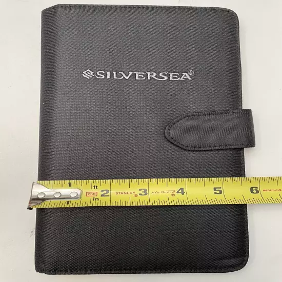 Silversea Cruise Line Black Wallet Document Holder