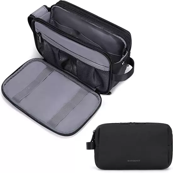 BAGSMART Toiletry Bag for Men, Travel Toiletry Organizer Dopp Kit Water-Resistan