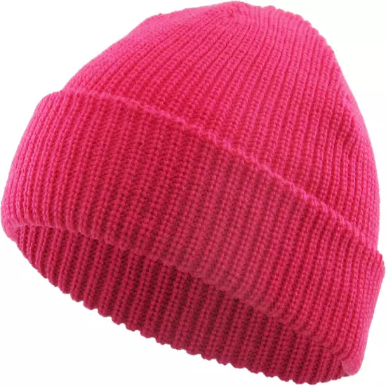 Warm Winter Knit Cuff Beanie Cap Fisherman Watch Cap Daily Ski Hat Skully