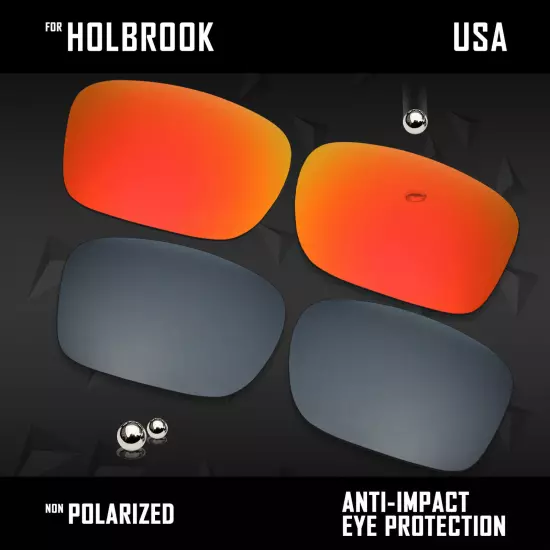 Anti Scratch Polarized Replacement Lenses for-Oakley Holbrook OO9102 Options