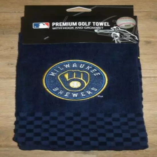 MLB Embroidered Tri-fold Golf Towel - Milwaukee Brewers