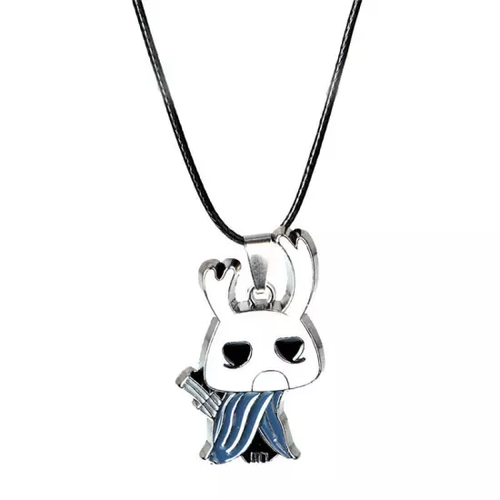 Hollow Knight Game Characters Pendant Keychain Necklace Metal Keyring Xmas Gift