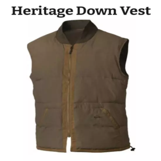 NWT CW Drake Heritage Down Vest-Mens Small