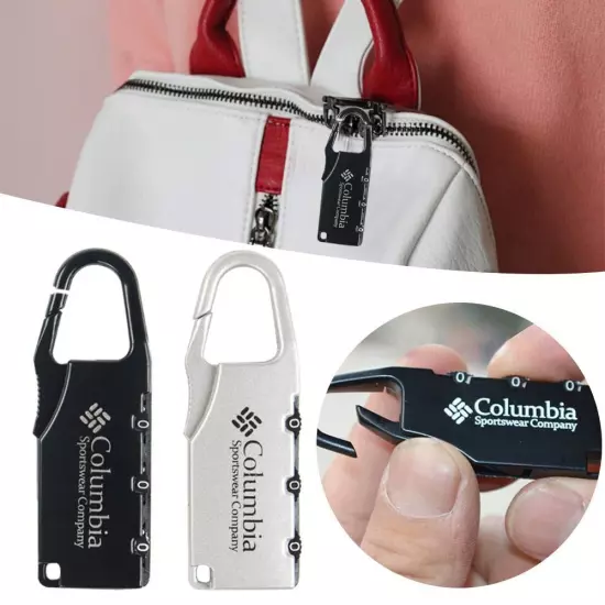 Zipper Bag Lock 3 Digit Combination Lock Luggage Code Lock Password Padlock