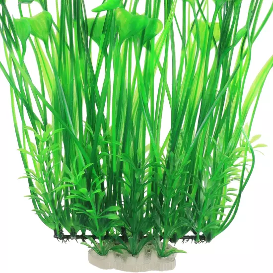 Aquarium Plastic Plants Tall 16 Inch, Large Artificial Plants Decoration Ornamen