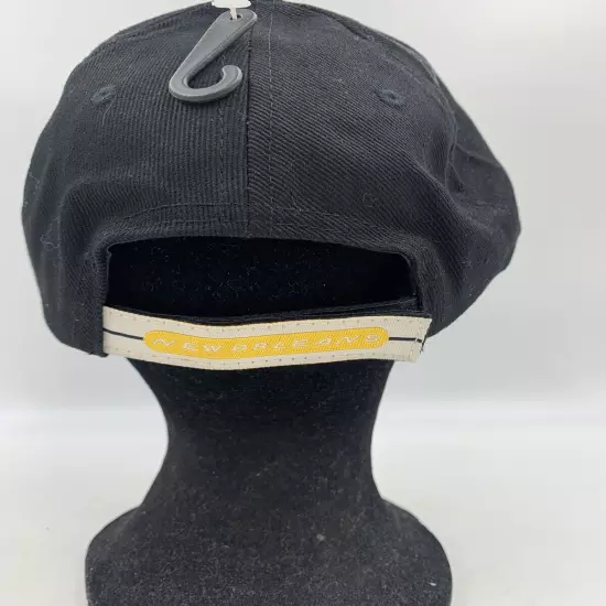 New Orleans Black White Yellow Adjustable One Size Fits Most Cap