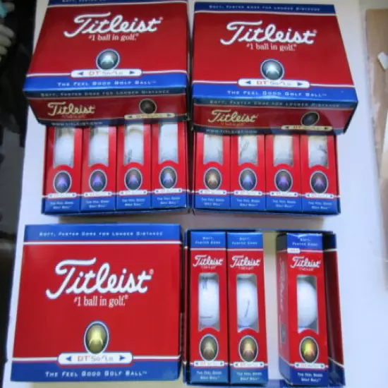 3 DOZEN NEW Titleist DT SoLo Golf Balls1 SLEEVE MISSING Personalized FORD DEALER