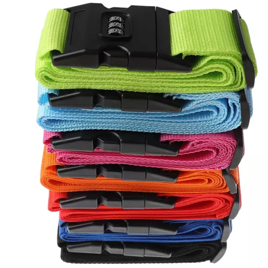 1Pc Travel Luggage Suitcase Secure Lock Durable Nylon Packing Strap Belt