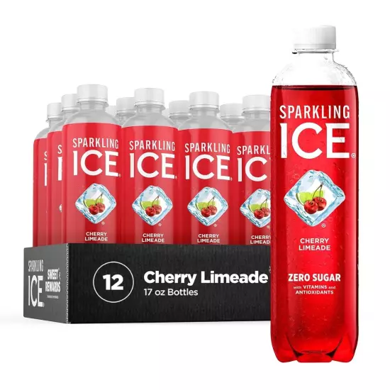 Sparkling Ice Cherry Limeade Sparkling Water Zero Sugar Flavored Water