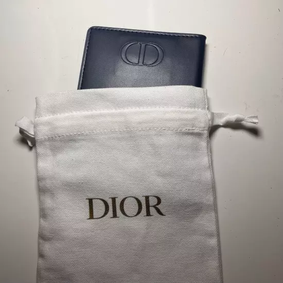 New Dior Passport Case Novelty Star Navy 14cm x 10cm Japan NEW With Dustbag