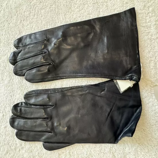 Lord & Taylor Leather Gloves 100%Silk-Lined Size 7