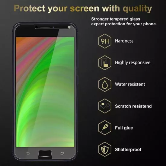 3x Tempered Glass for Asus ZenFone 4 MAX (5.2 Zoll) Screen Display Protection