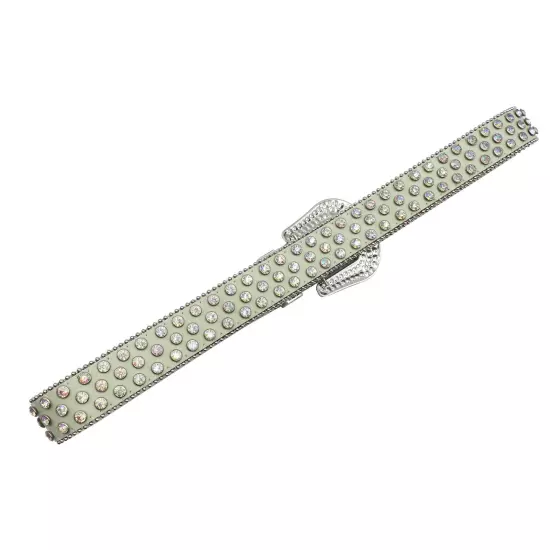 Y2k Cowboy Crystal Fashion Diamond Studded Belt Rhinestones Belt For Jean Belts