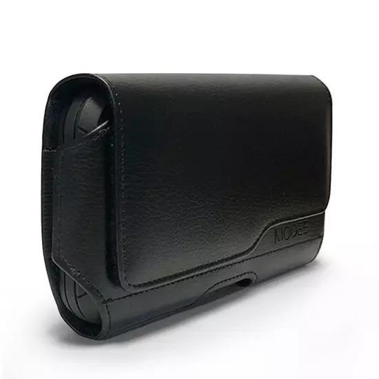 BLACK Leather Pouch Belt Clip Loop For iPhone 16 PRO MAX 16 PRO Fits w/ Otterbox