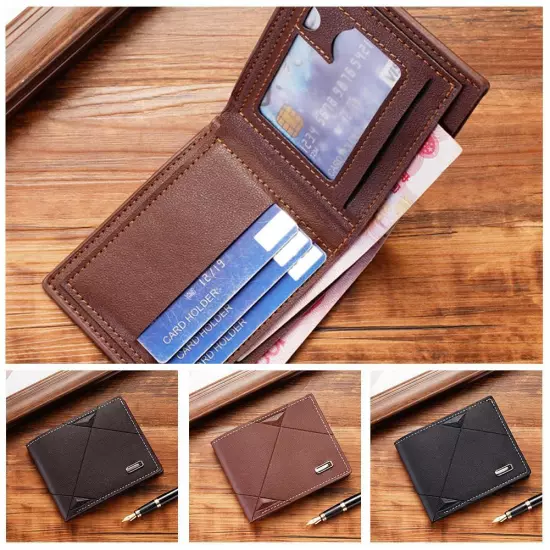 Fashion Casual Wallet Men's Youth Thin Horizontal Soft Wallet`