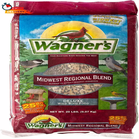 Wagner'S 62006 Midwest Regional Blend Wild Bird Food, 20-Pound Bag