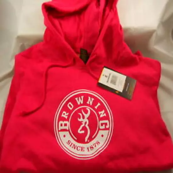 BROWNING BUCKMARK HOODIE SWEATSHIRT FUSCHIA NEW 2012