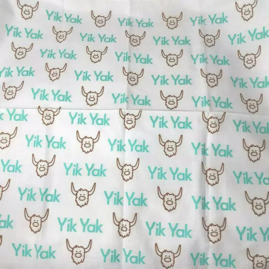 Yik Yak Novelty Bandana Multicolor 21.5 x 21.5 inches