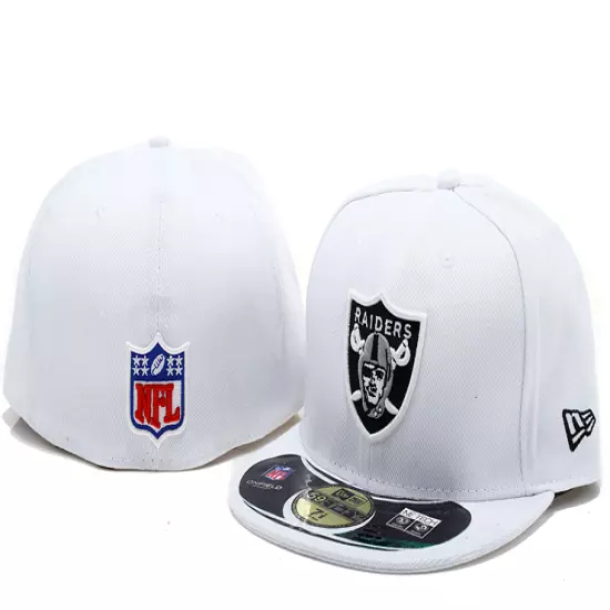 New Oakland Raiders Fitted Hat Cap Men's Football Cap Flat Brim Cap Sun HatS