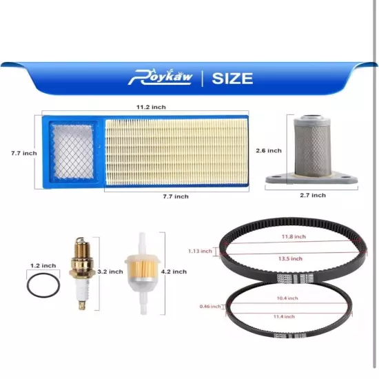 For EZGO TXT Gas Golf Cart Tune Up Kit 1994-2005 w/Oil Filter Drive Starter Belt