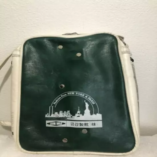 VINTAGE CALIFORNIA KUMKANG GOLF SHOES BAG BROKEN ZIPPER