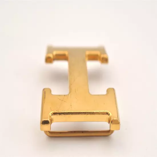 Authentic HERMES Vintage Buckle for Constance Leather Belt Gold 2842L