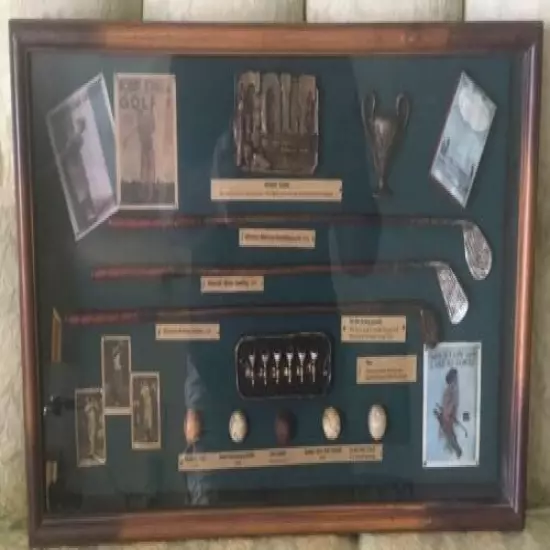 Golf Shadowbox Depicting The History Of The Game