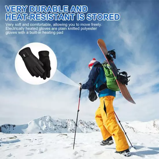 Winter Cycling Gloves Windproof Fishing Mittens Thicken Warm Full Finger Gloves