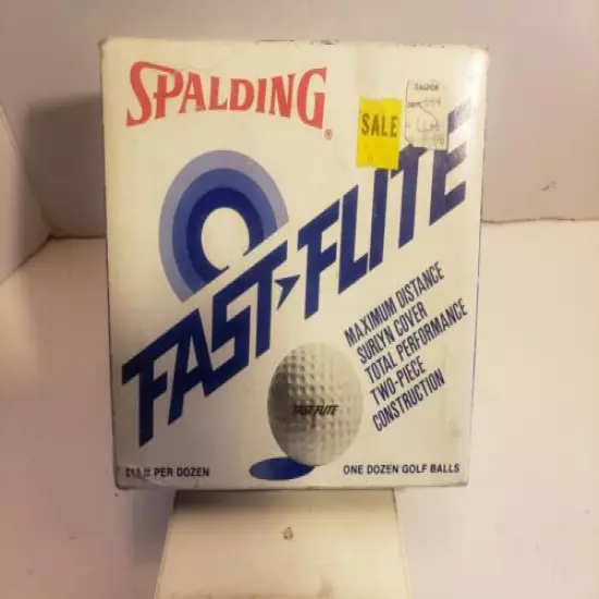 Vintage 12 golf balls Spalding 80's FAST-FLITE New Old Stock 